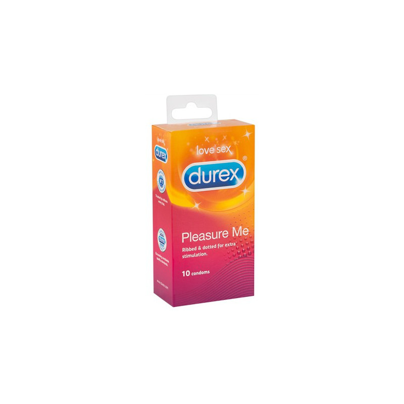 Durex Préservatifs Durex Pleasure Me nervurés 56mm x10